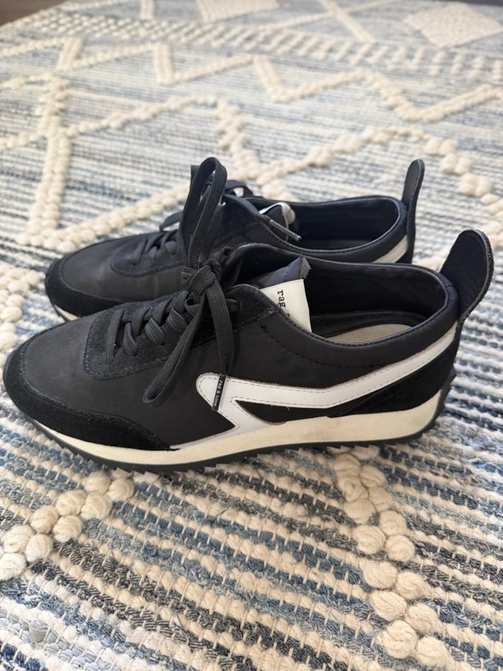 rag & bone Black and White Women’s Sneakers